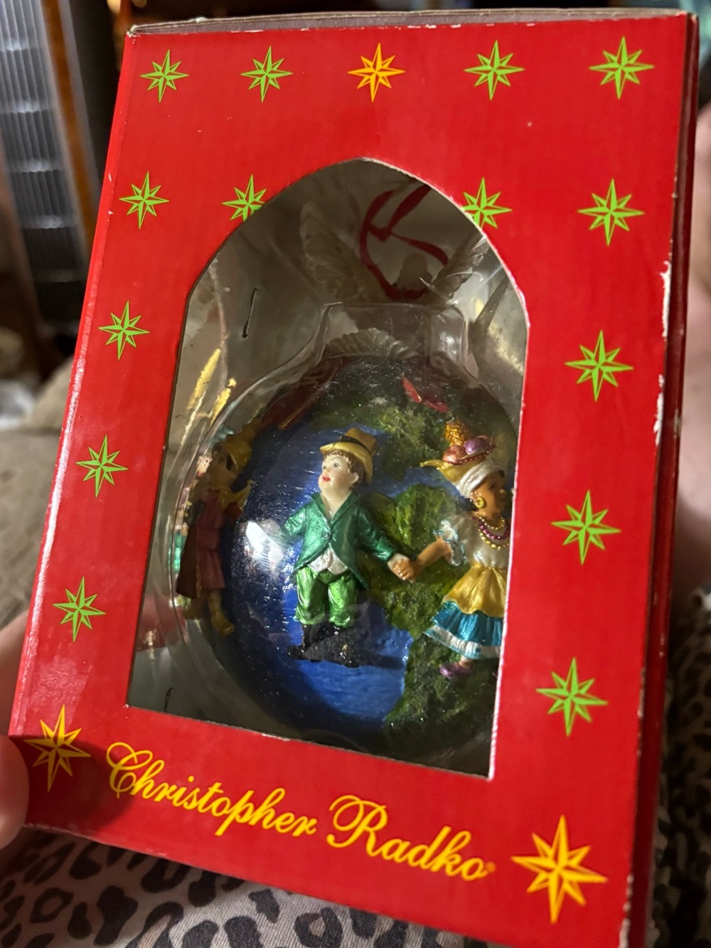 2000 Christopher Radko “ United for Peace”. Christmas ornament.